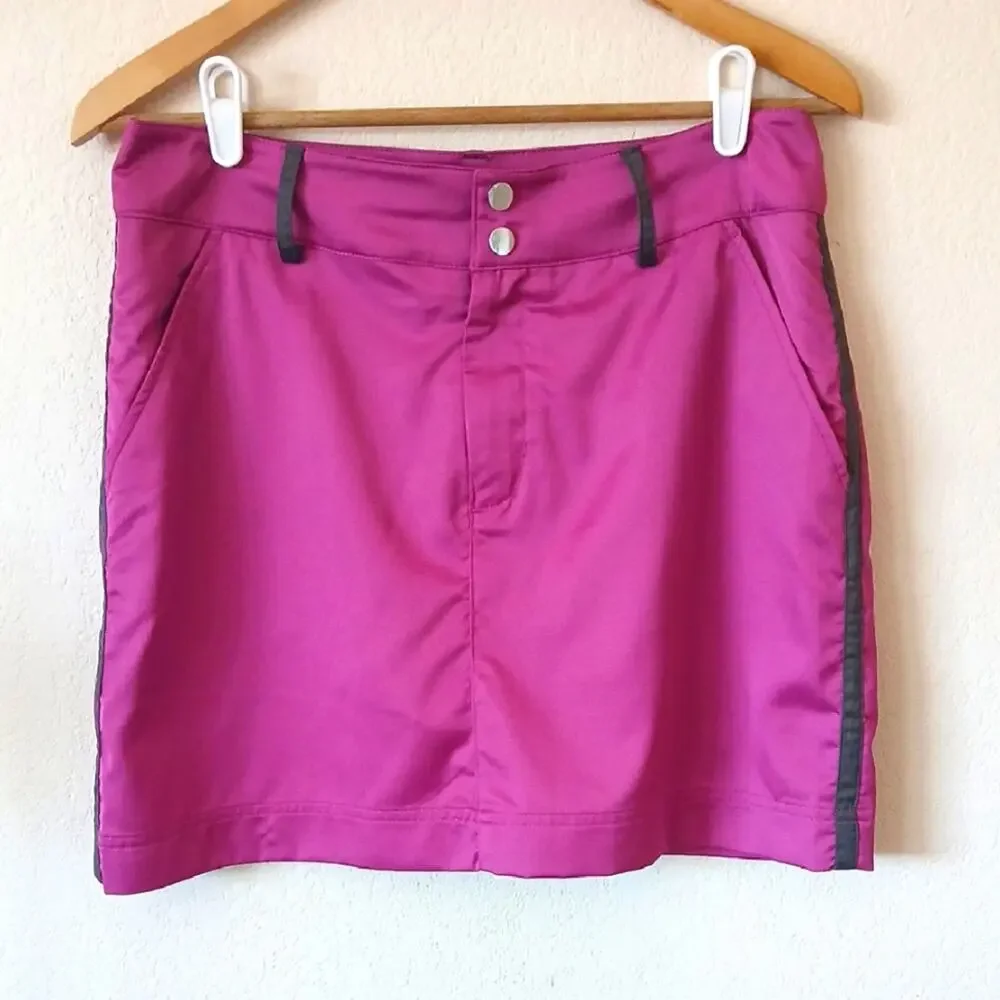 Page & Tuttle Purple Golf Skirt With Built In Shorts